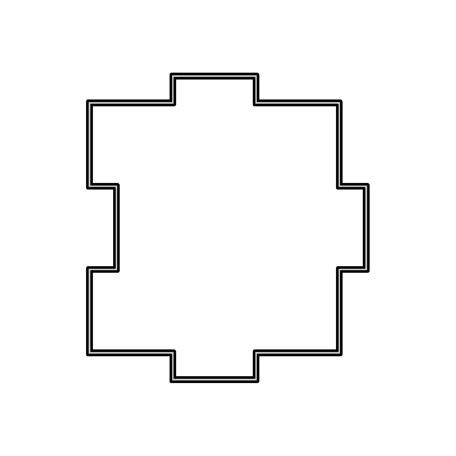 3WCPN - 3 Way Corner Post with Notch Profile